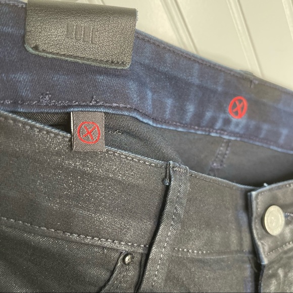 The Sinclair MFGRP | BLACK Rohe Coated Moto Zip Ankle Fixed Leggings - Picture 3 of 7